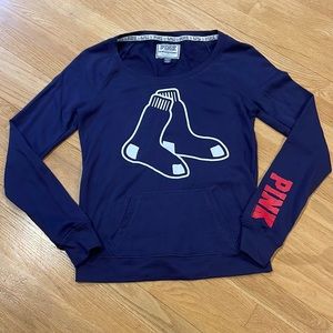 PINK Victoria’s Secret Major League Baseball Boston Red Socks LOGO Sweatshirt